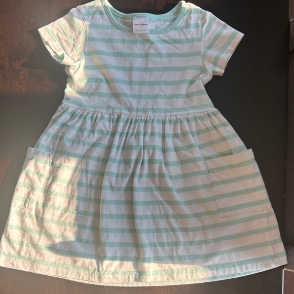 Hanna Andersson Other - Hanna Andersson mint Green and White Striped Dress